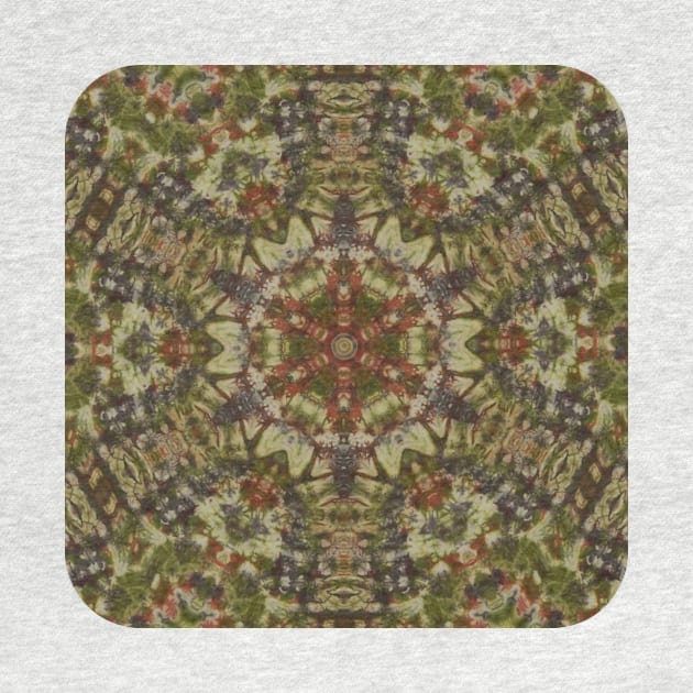 Shades of Green Kaleidoscopic Mandala Number 3 by SpotterArt